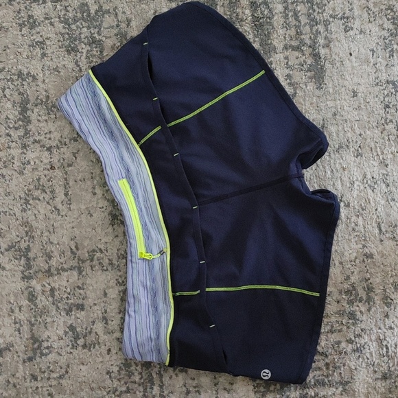 lululemon athletica Pants - LULULEMON Speed Short Space Dye Twist Lullaby Ray Inkwell Blue 8 Rare
